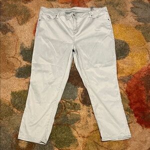 Chico's Light Gray Straight Leg Jeans